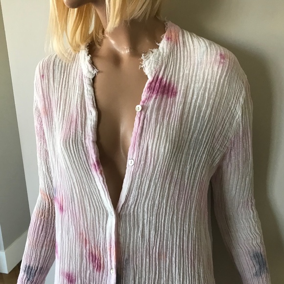 Free People Tie-Dye Button-Up Midi Dress - Picture 10 of 11
